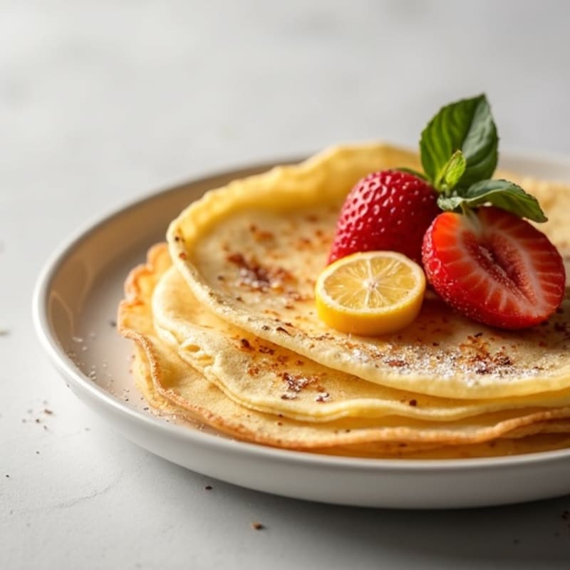 Almond Flour Vanilla Bean Crepes