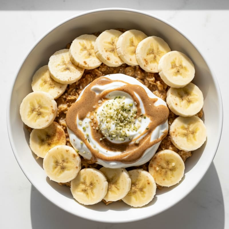 Creamy Banana Oatmeal Bowl