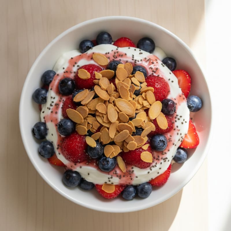 Creamy Greek Yogurt Protein Parfait with Berries