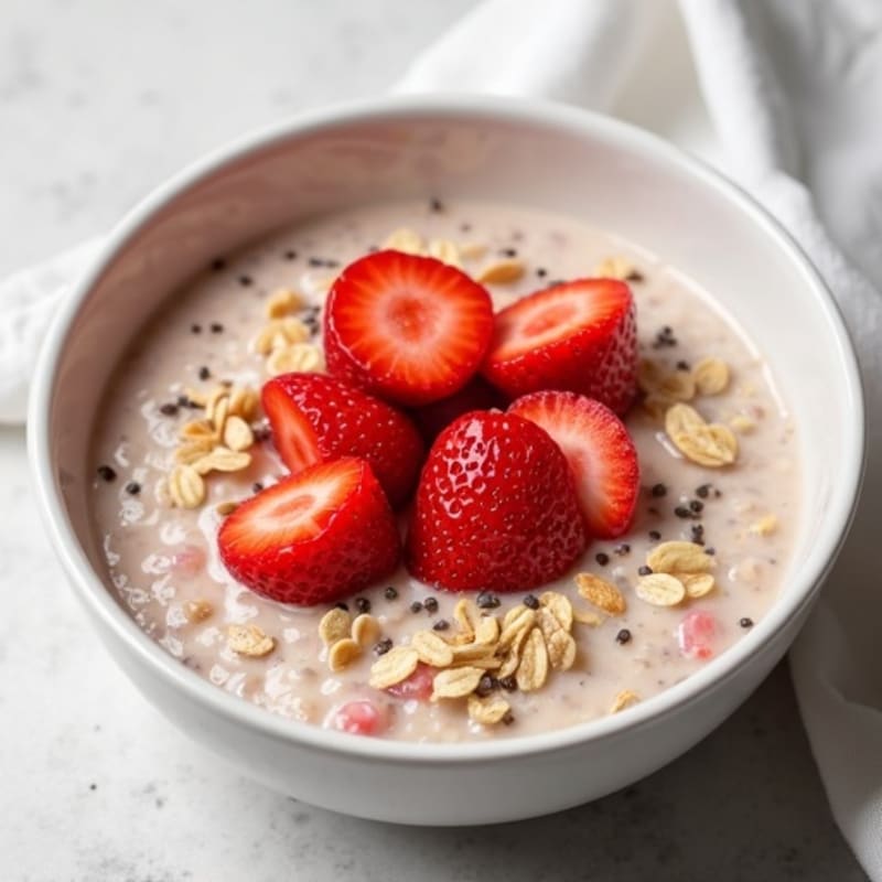 Creamy Protein-Packed Strawberry Overnight Oats