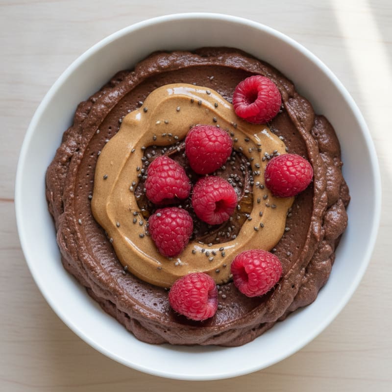 Silky Chocolate Protein Pudding with Greek Yogurt