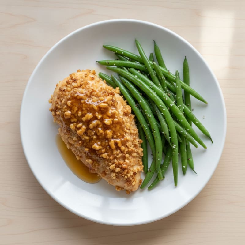 Walnut-Crusted Chicken with Honey Glaze