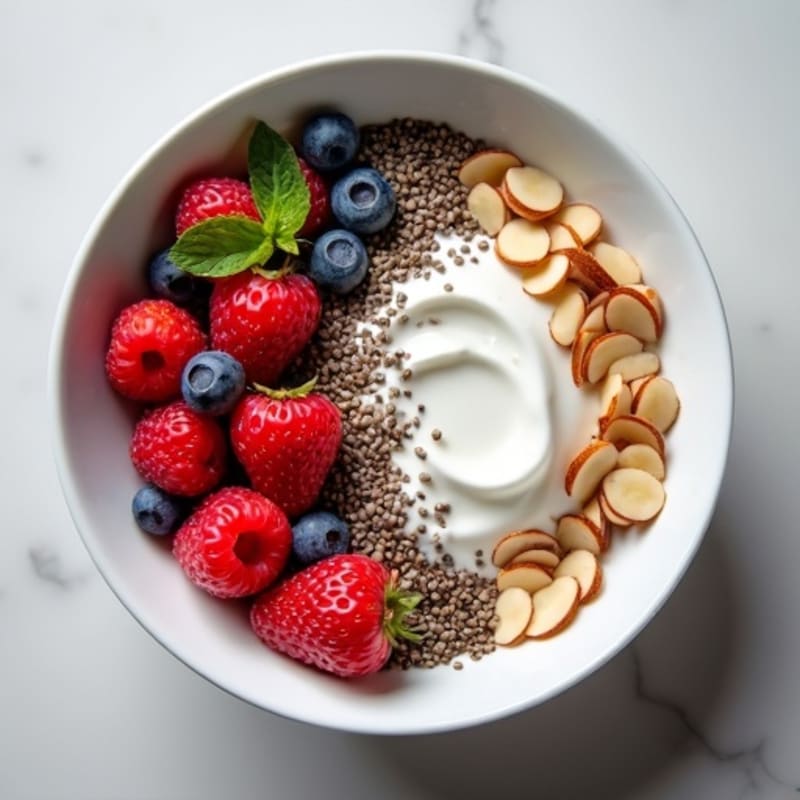 Protein-Packed Berry Greek Yogurt Bowl