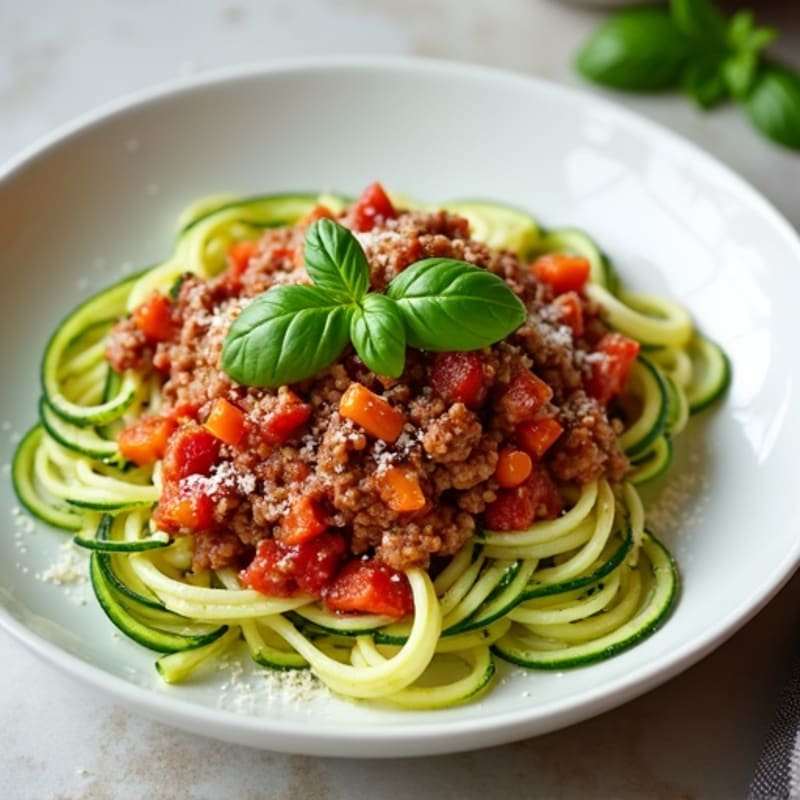 Protein-Packed Turkey Bolognese with Zucchini Noodles