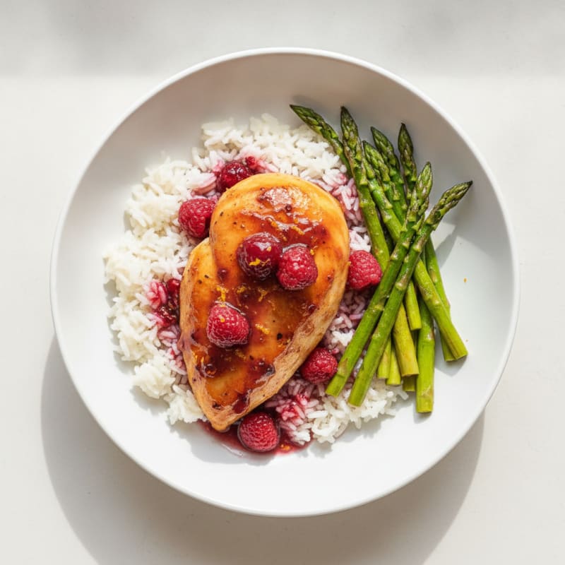 Baked Berry Chicken with Citrus Glaze