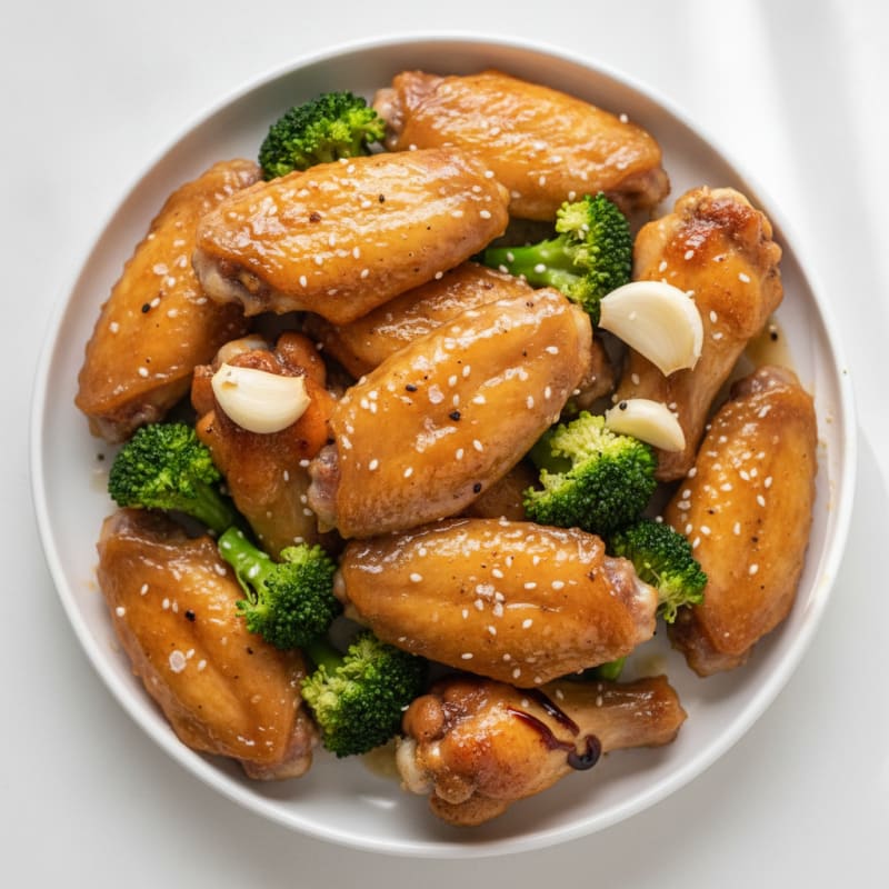 Baked Honey-Garlic Chicken Wings