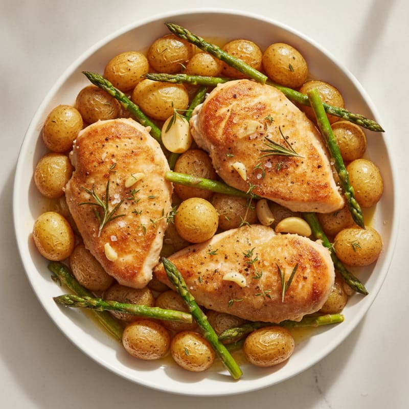 Lemon Herb Roasted Chicken and Potatoes