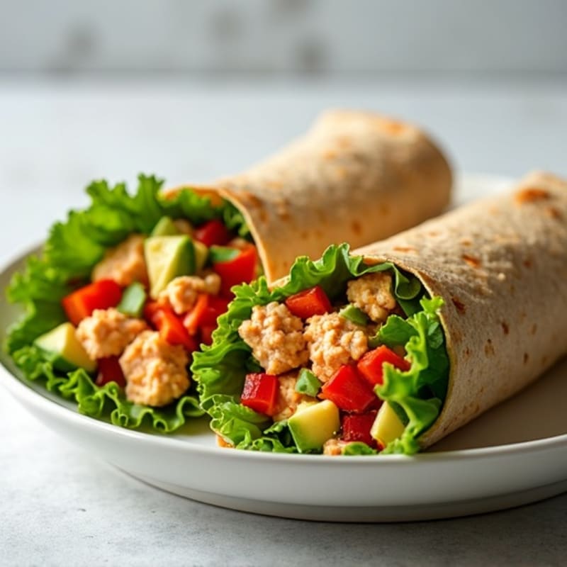 Fresh Spicy Tuna Wraps