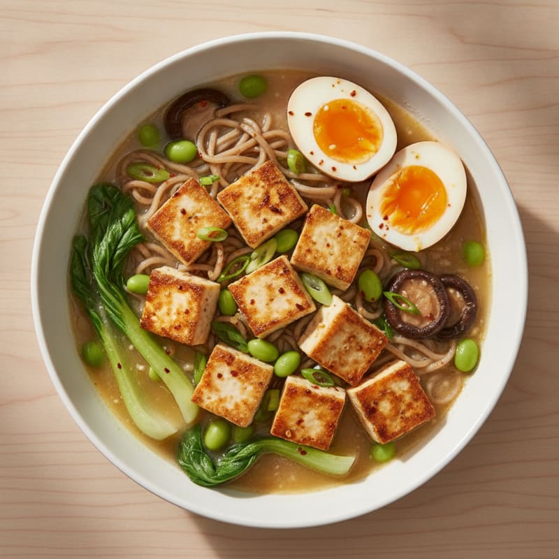 Savory Tofu Ramen Bowl