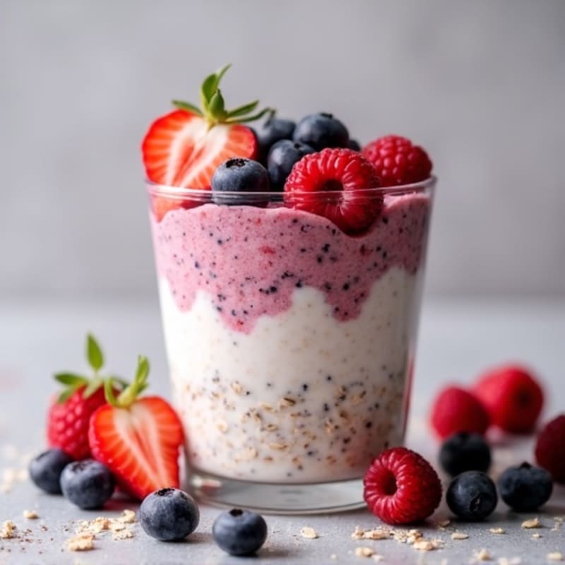 Creamy Berry Overnight Oats