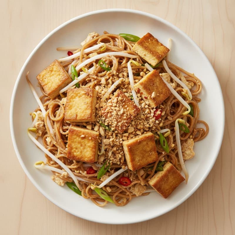 Tofu Pad Thai with Peanuts