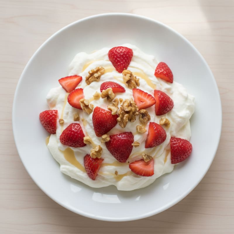 Greek Yogurt Protein Mousse with Berries