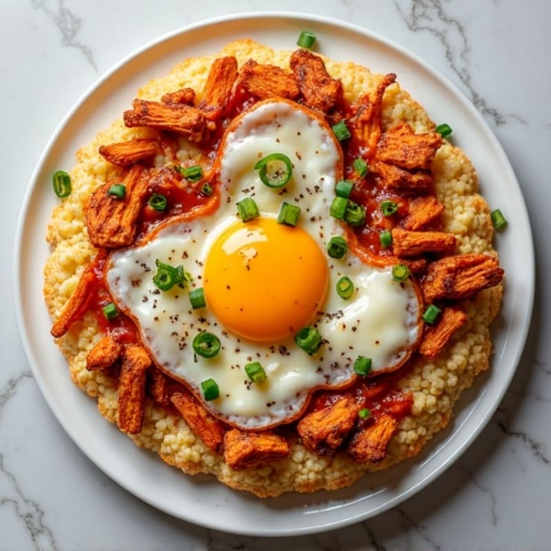 BBQ Pulled Chicken Cauliflower Crust Pizza
