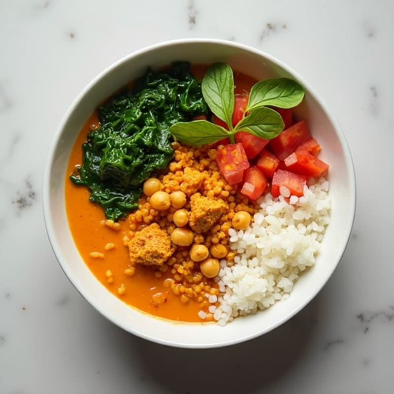 Creamy Coconut Lentil Curry Bowl