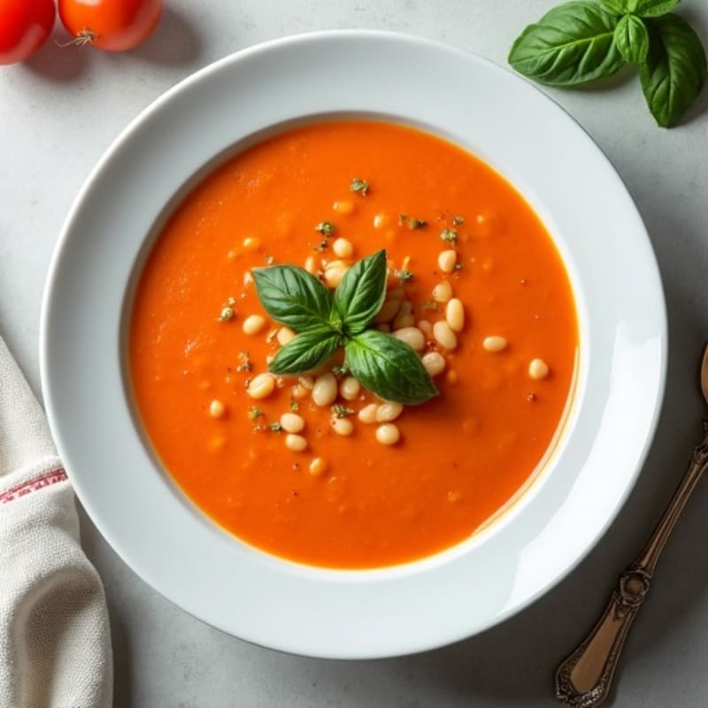 Creamy Fresh Tomato Basil Soup