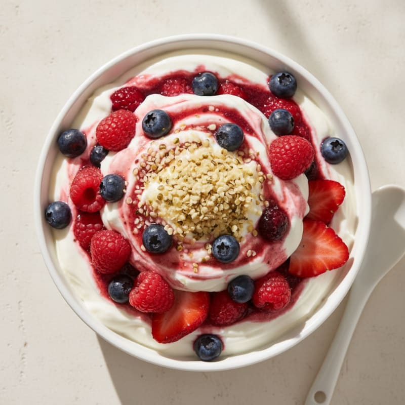 Creamy Greek Yogurt Protein Parfait with Mixed Berries