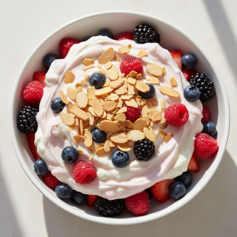 Creamy Greek Yogurt Protein Parfait with Mixed Berries