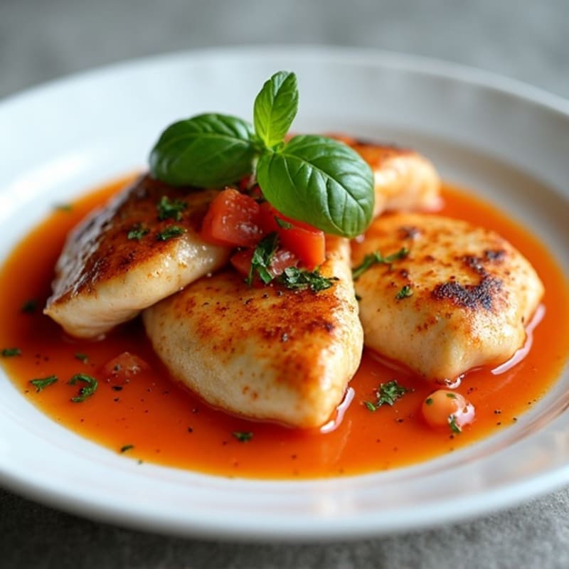 Pan-Seared Chicken with Creamy Coconut Tomato Sauce