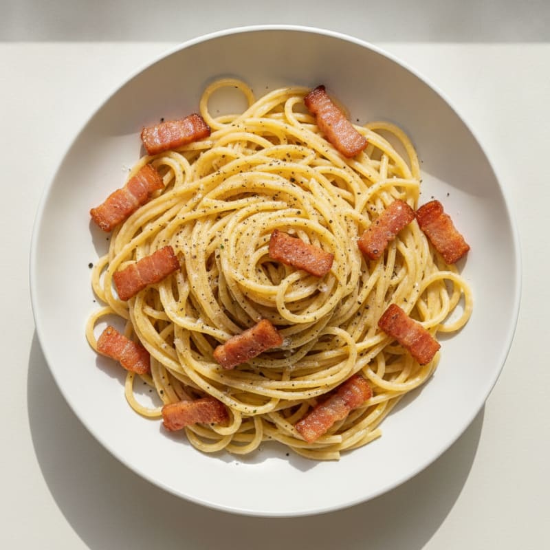 Classic Carbonara with Pancetta and Egg