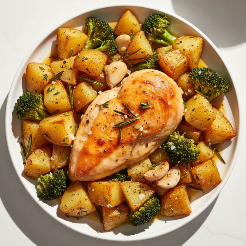 Herb-Roasted Chicken and Potatoes