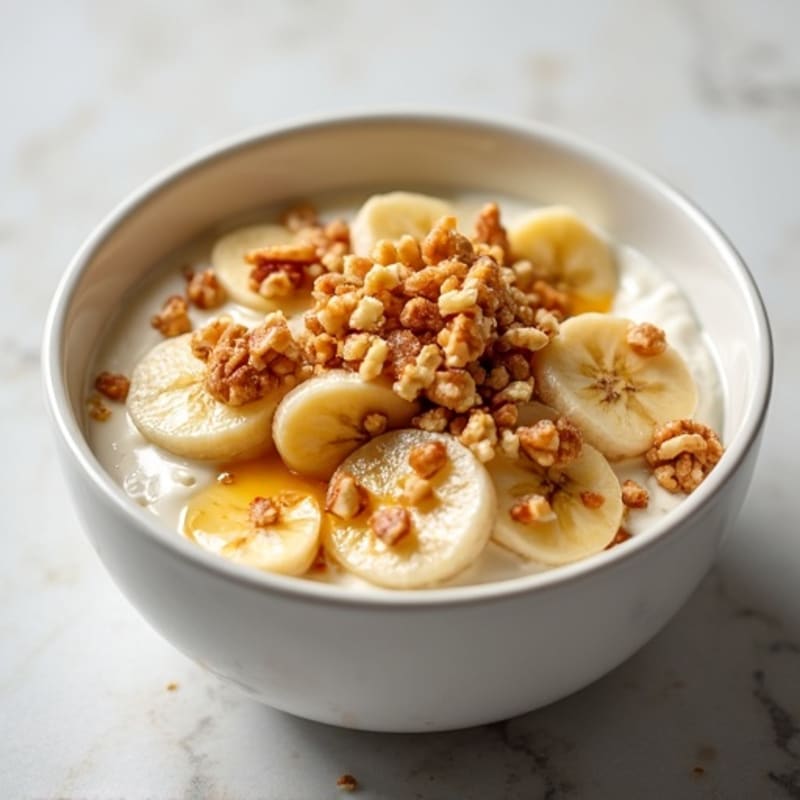 Creamy Greek Yogurt Power Bowl with Honey-Glazed Banana and Walnuts