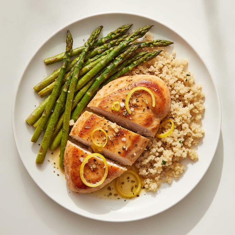 Lemon Herb Chicken with Roasted Asparagus