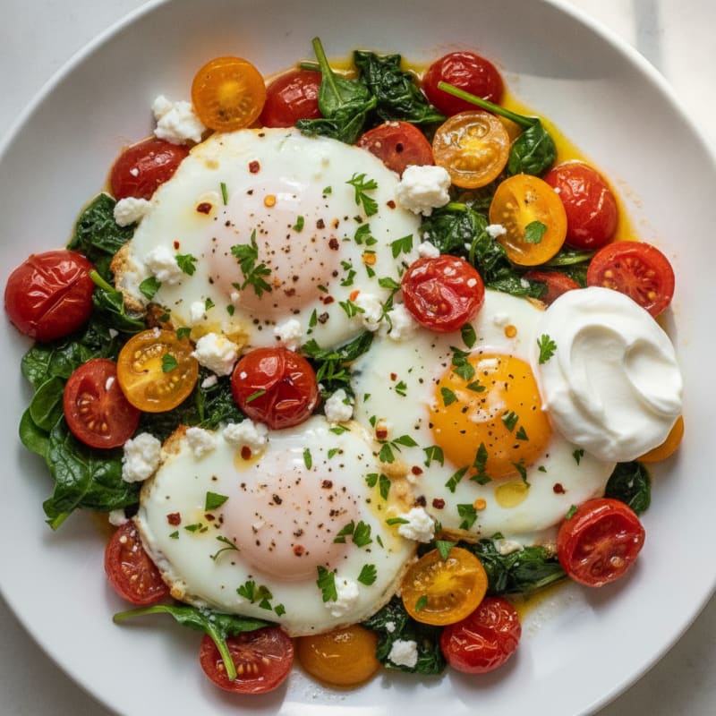 Baked Eggs with Roasted Tomatoes
