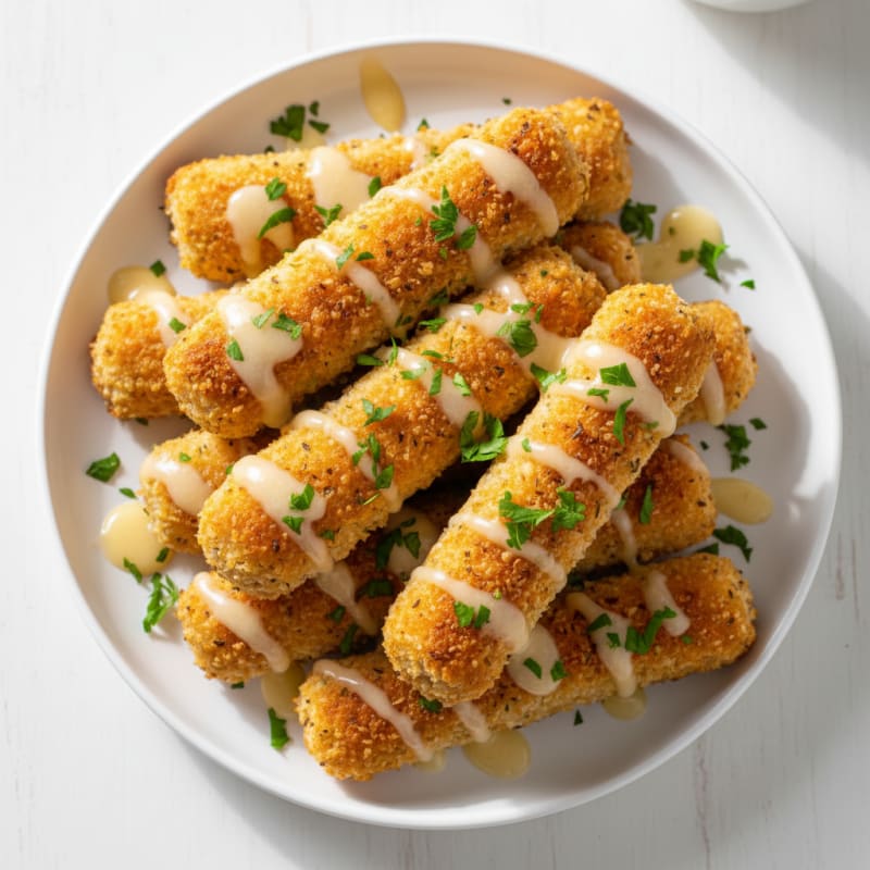 Crispy Garlic Parmesan Breadsticks