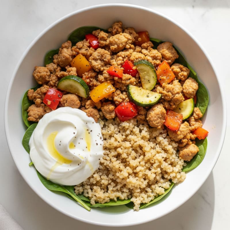 Lean Turkey and Quinoa Power Bowl
