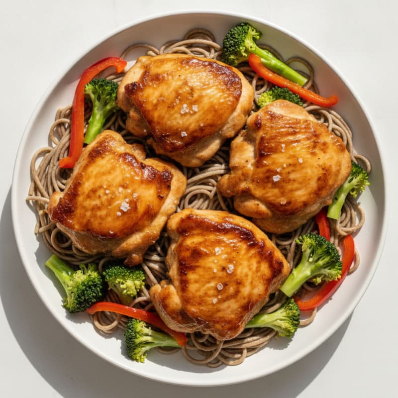 Pan-Seared Asian Chicken Thighs