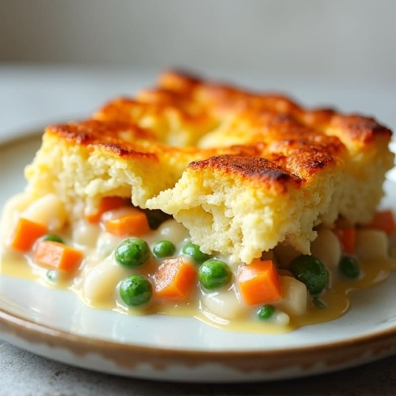 Creamy Cauliflower-Crusted Chicken Pot Pie