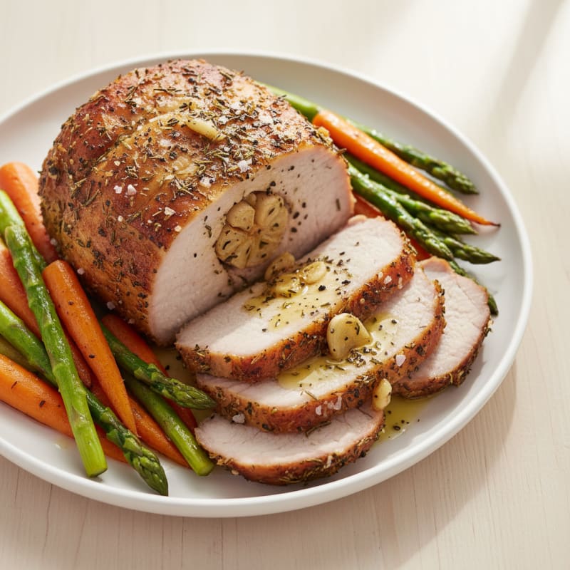 Garlic Herb Roasted Pork Loin
