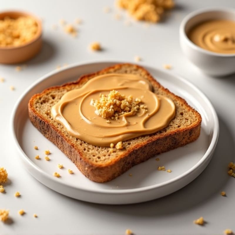 Gluten-Free Multigrain Toast with Creamy Peanut Butter