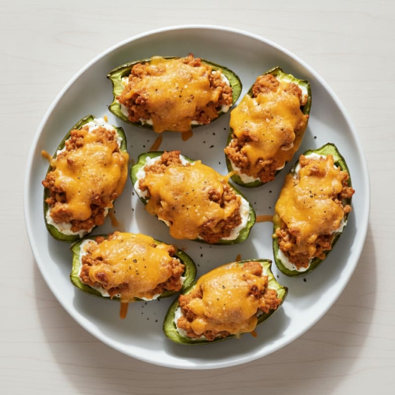 Spicy Baked Jalapeño Poppers