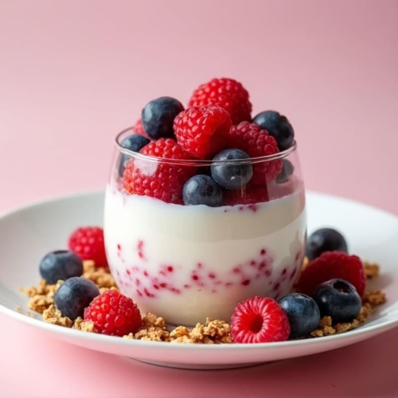 Creamy Greek Yogurt Protein Parfait with Mixed Berries