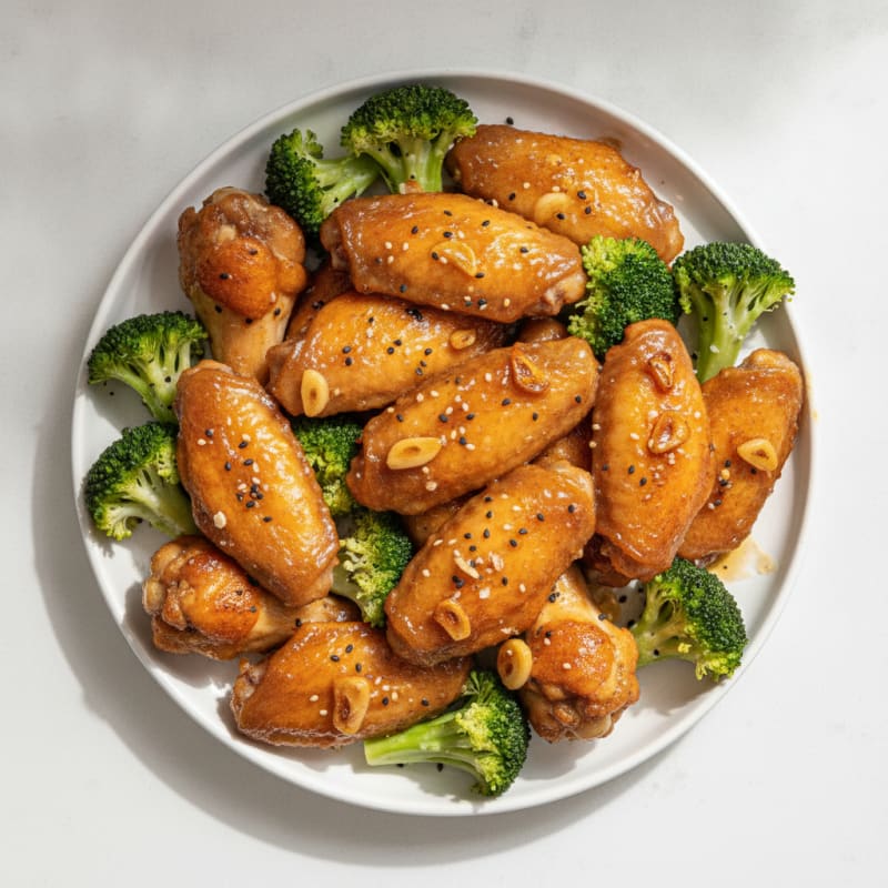 Baked Honey-Garlic Chicken Wings