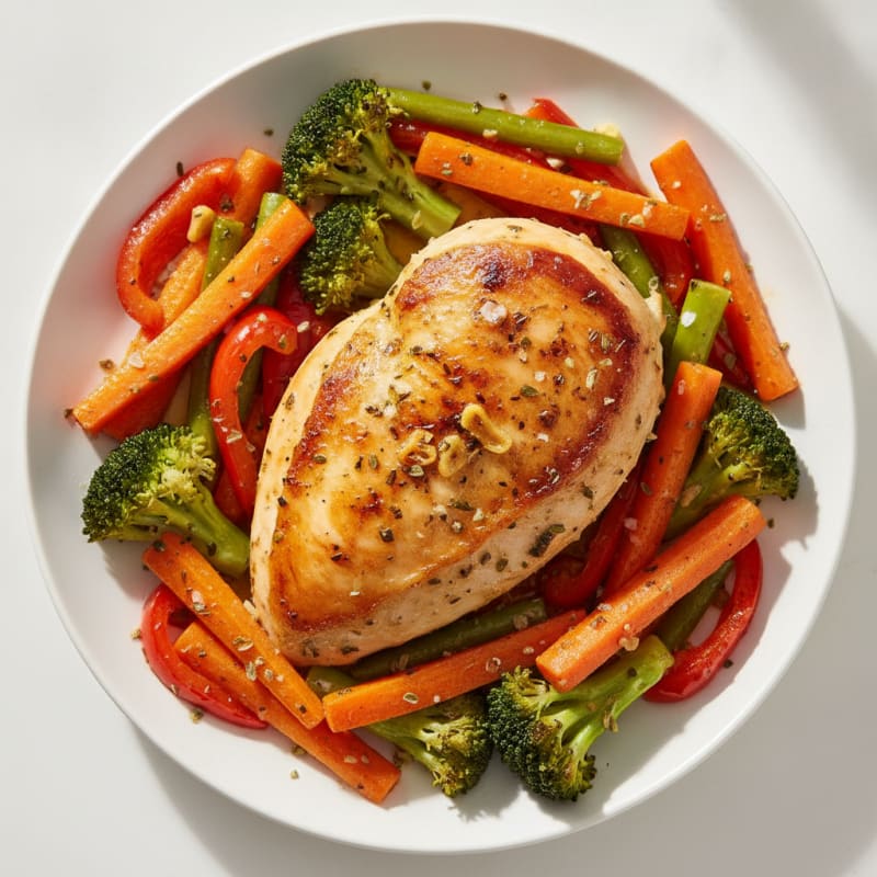 Garlic Herb Roasted Chicken with Vegetables