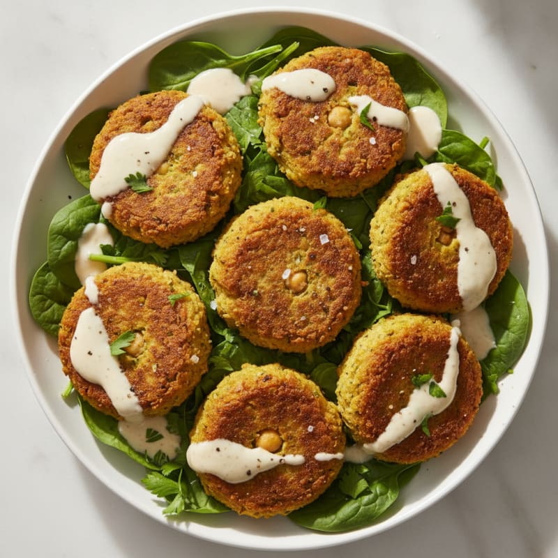 Crispy Falafel with Tahini