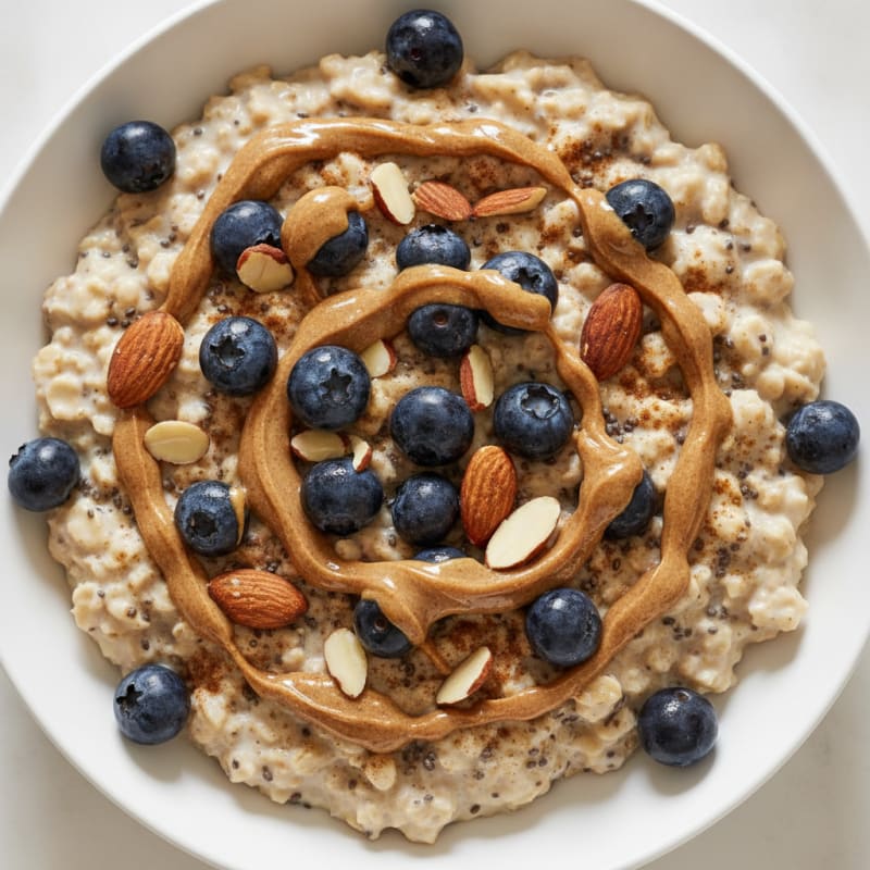 Blueberry Almond Overnight Oats