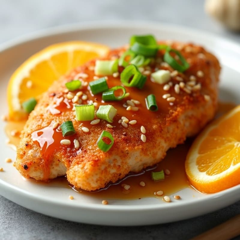 Crispy Baked Orange Chicken