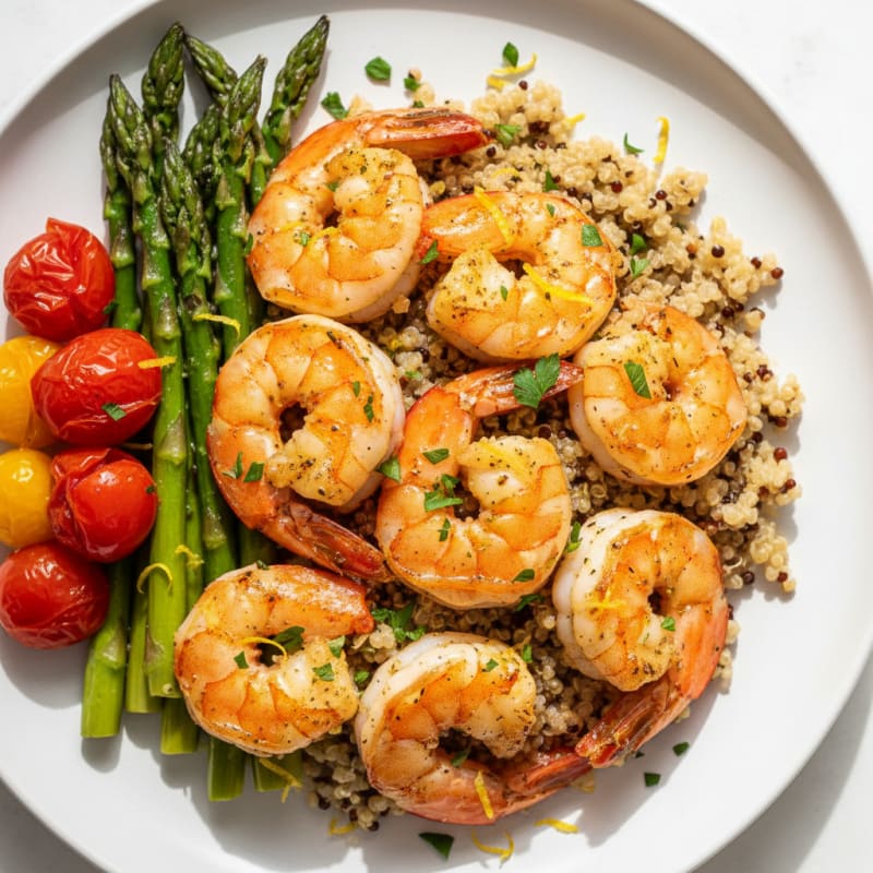 Zesty Garlic-Herb Roasted Shrimp