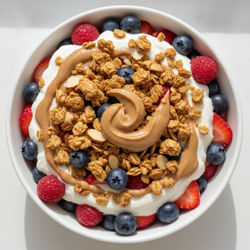 Creamy Greek Yogurt Protein Parfait with Mixed Berries
