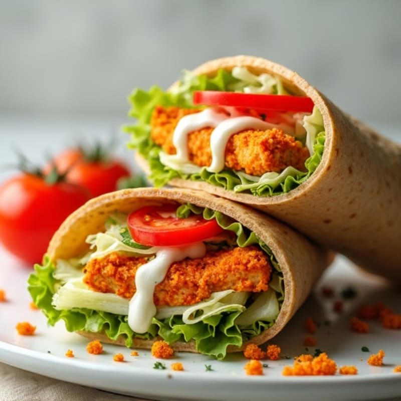 Crispy Buffalo Ranch Chicken Wrap