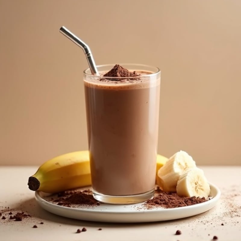 Healthy Creamy Chocolate Protein Smoothie