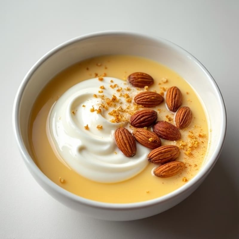 Creamy Cardamom Protein Yogurt with Toasted Almonds