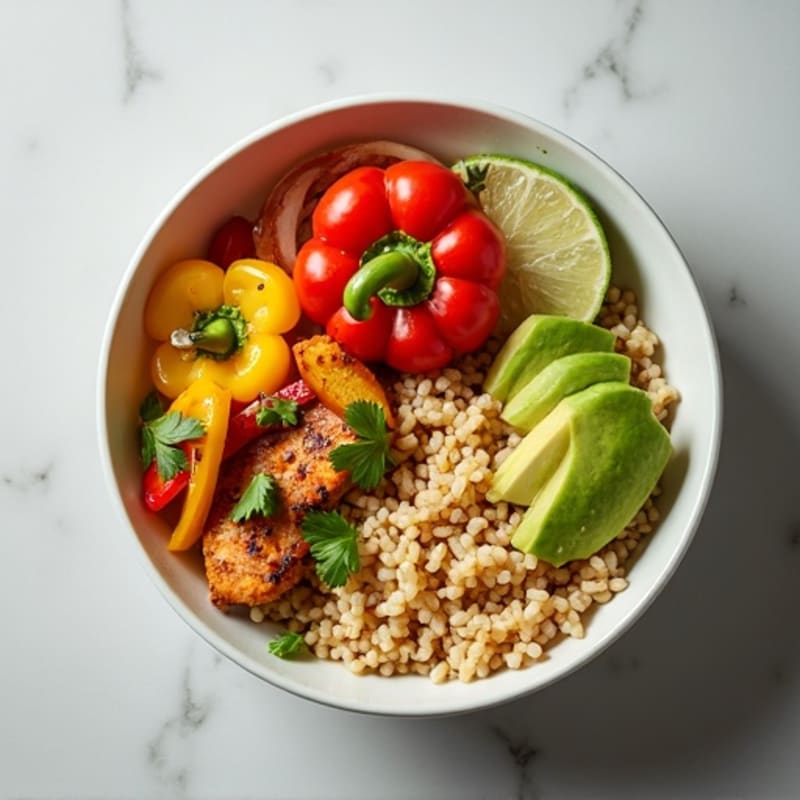 Lime-Marinated Chicken Fajita Power Bowl