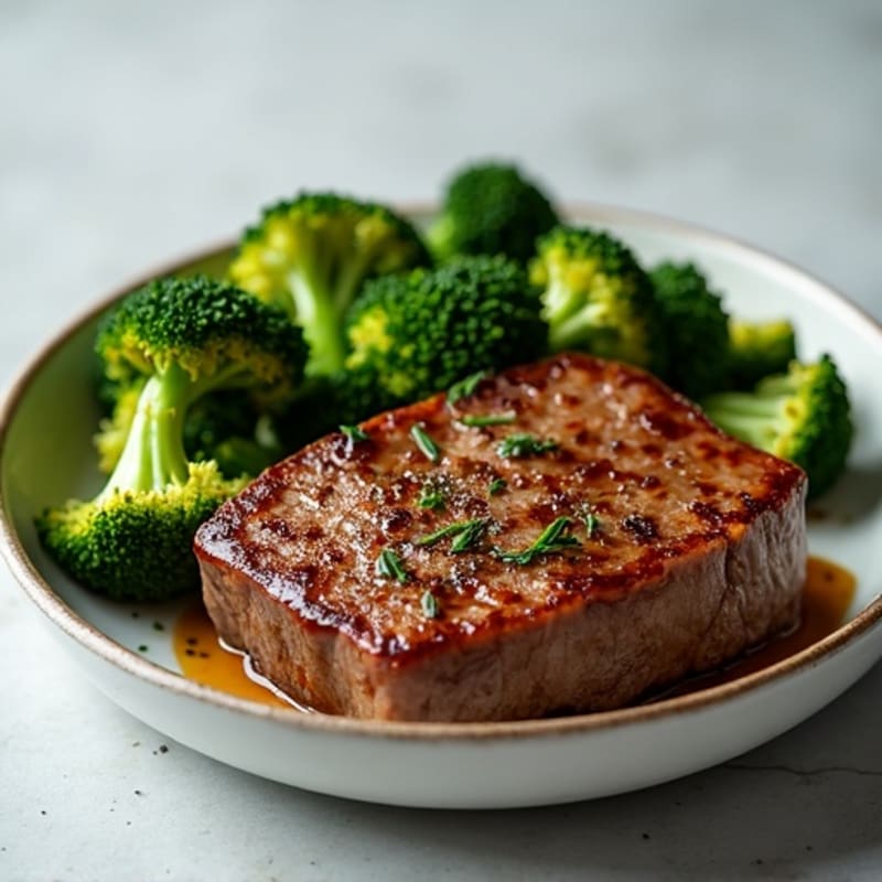 Seared Lean Beef with Roasted Broccoli
