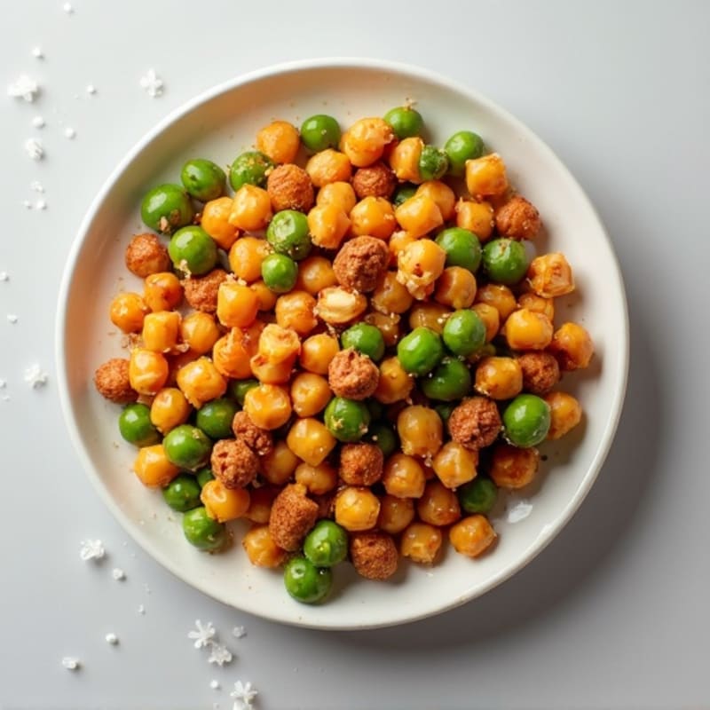 Sweet and Salty Roasted Chickpea Trail Mix