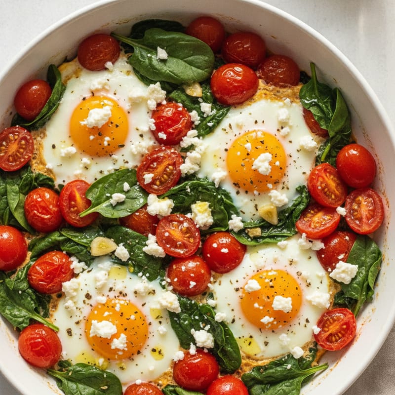 Baked Eggs with Roasted Tomatoes