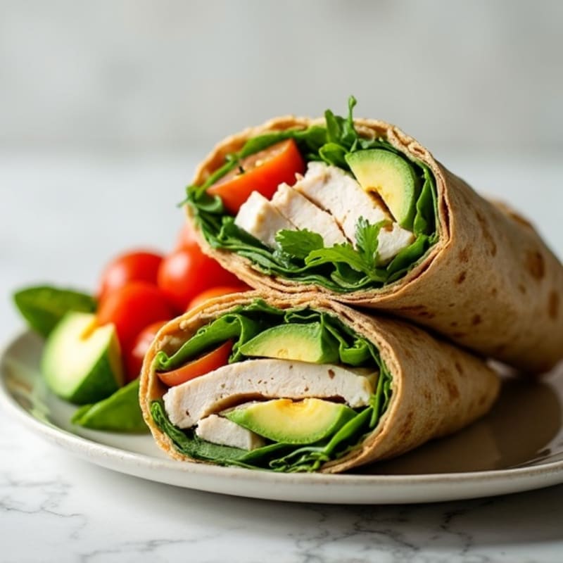 Creamy Avocado Turkey Wrap